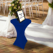 80 cm Round Stretch Table Covers - Blue