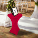 80 cm Round Stretch Table Covers - Red