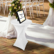 80 cm Round Stretch Table Covers - White