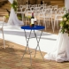 80 cm Round Table Toppers - Blue