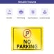 Reflective No Parking Signs