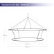 Skytube Tension Fabric Ring Shaped Hanging Banner Standard Frame Size 10ft