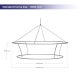 Skytube Tension Fabric Ring Shaped Hanging Banner Standard Frame Size 12ft