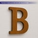 Teakwood Letters and Numbers Premium Teakwood Material with Natural Grain