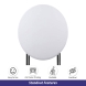 80 cm Round Table Toppers - White