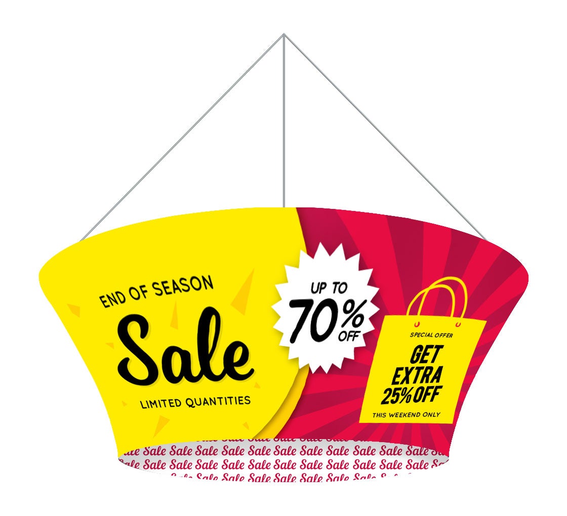 Sky Tube Tapered Circle Hanging Banners