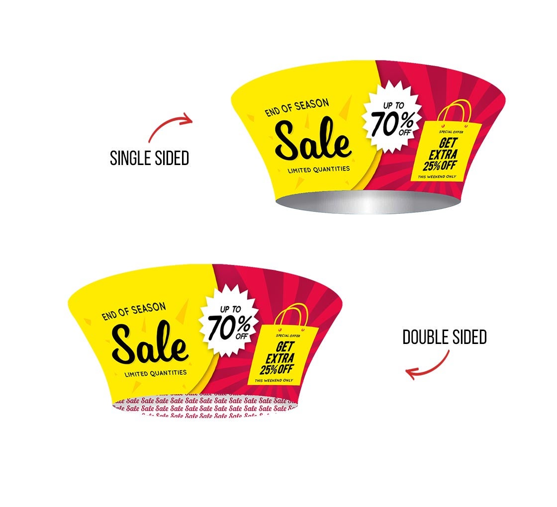 Sky Tube Tapered Circle Hanging Banners