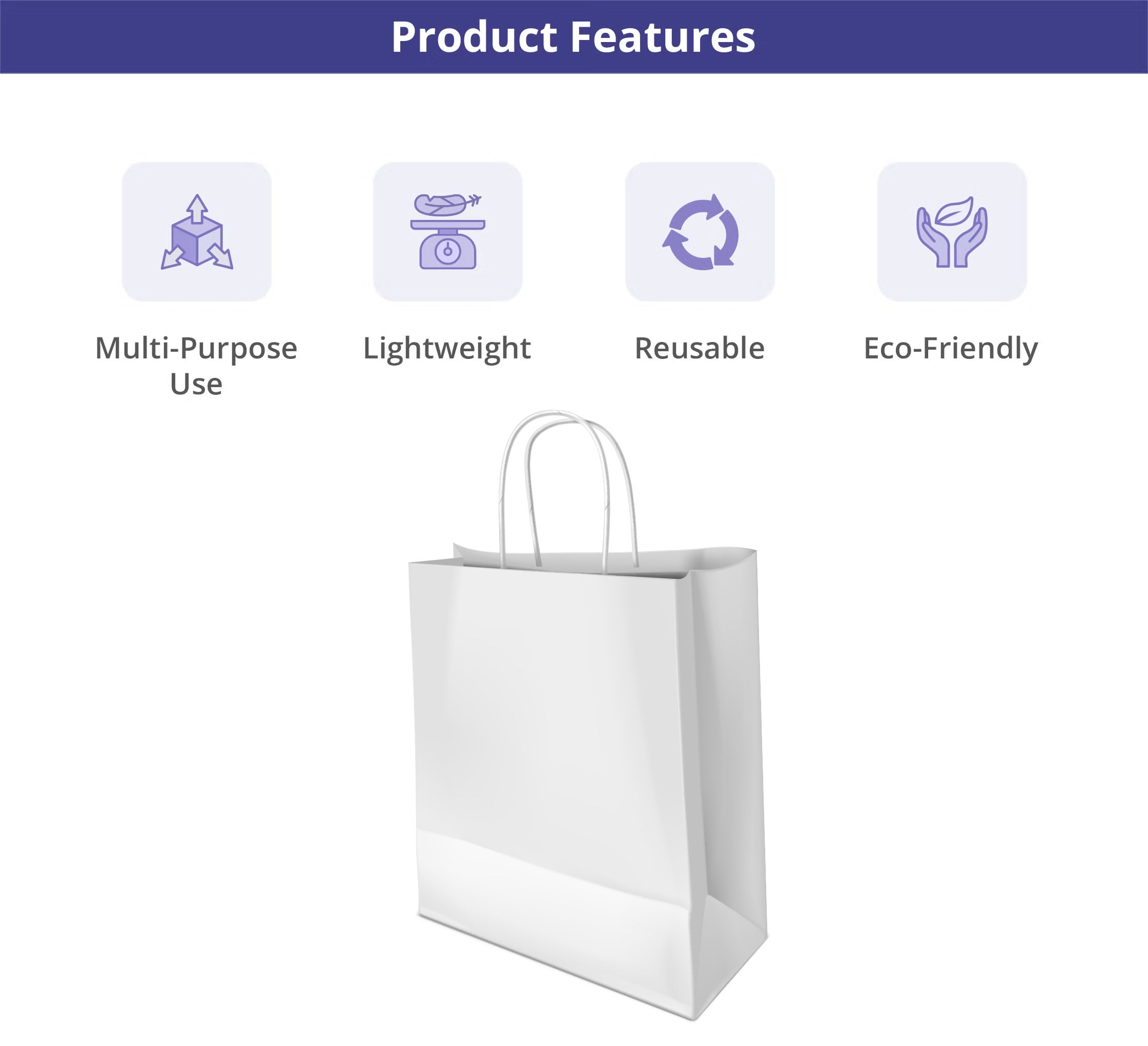 White Paper Shopping Bags