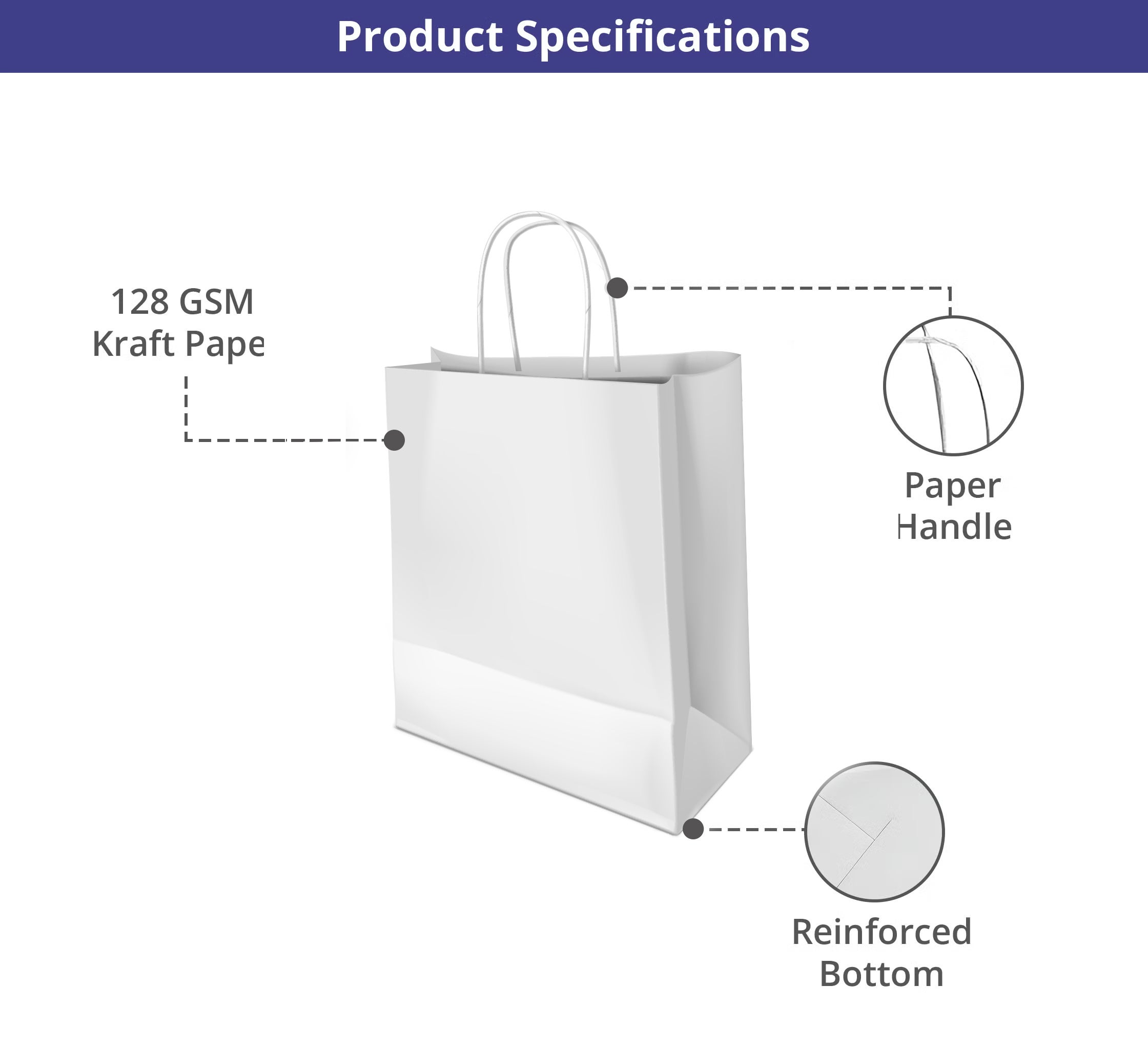 White Paper Shopping Bags